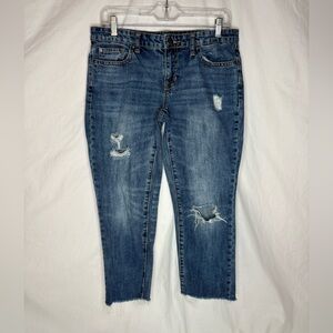 Gap 1969 women’s Sexy Boyfriend destructed jeans size4 raw hem (see photos)